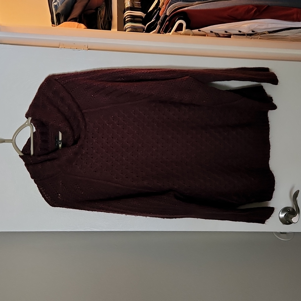 Burgundy cowl neck xl sweater